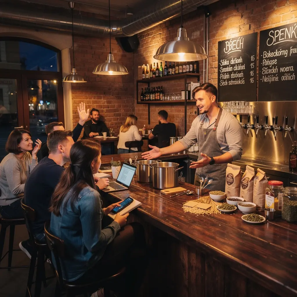 ZlatavГ© pivo v sklenici s bublinami a pД›nou